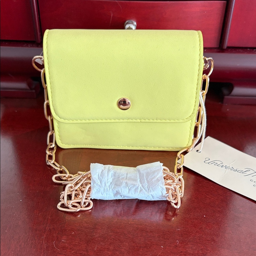 Universal Thread Mini Bag with Gold Chain